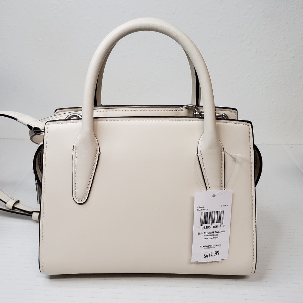 Coach Andrea Carryall Black White Leather Shoulder Bag Brand New 152-091725 - Picture 2 of 11